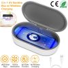 UV Light Sanitizer Box Portable 10W Phone Wireless Charging Disinfection Lamp w/ Aroma Diffuser Sterilizing Box For Jewelry Watch Wallet Keys