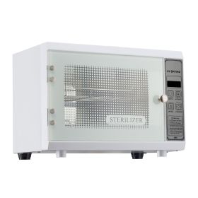 Nail Tool Cleaning Machine, 12L Large Capacity, Multi-Functional Tool Cabinet Cleaner Box with Timer Setting, Tempered Glass Door, 185nm Wavelength