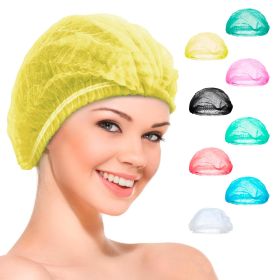 Pack of 1000 Disposable Mob Cap 21 Inches. Polypropylene Yellow Disposable Bouffant Caps Medical. Bouffant Hair Nets Food Service. Hair Cap for B