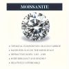 1 piece cross necklace 925 silver  moissanite diamond