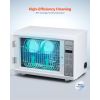 Nail Tool Cleaning Machine, 12L Large Capacity, Multi-Functional Tool Cabinet Cleaner Box with Timer Setting, Tempered Glass Door, 185nm Wavelength
