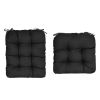 2Pcs Rocking Chair Cushion Upper And Lower Back And Seat Sets with Non-Slip Ties Polyester Fiber Filling Comfortable for Indoor Home Office Car