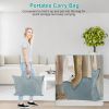 Full Body Electric Massage Mat with Heat Vibration Massage Pad Cushion Back Massage Mattress Chair Pad with Neck Massage Pillow with 10 Vibration Moto