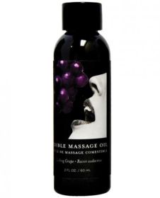 Earthly Body Edible Massage Oil 2oz (Option: Grape)