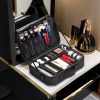 Large Capacity Travel Makeup Bag with Adjustable Dividers - High Quality Oxford Cloth Makeup Storage Box