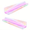 Rainbow Makeup Organizer Wall Display - Durable Plastic Storage Rack Holds Nail Polishes, Lipsticks & Beauty Essentials