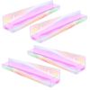 Rainbow Makeup Organizer Wall Display - Durable Plastic Storage Rack Holds Nail Polishes, Lipsticks & Beauty Essentials