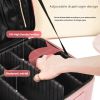 Large Capacity Travel Makeup Bag with Adjustable Dividers - High Quality Oxford Cloth Makeup Storage Box